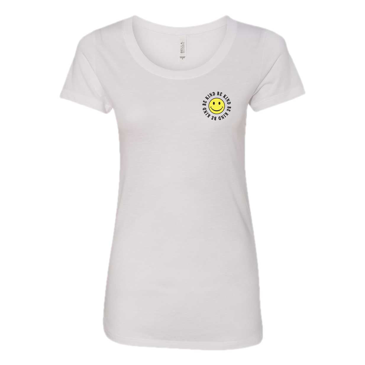 'Smiley Be Kind' Women's White Tee S&S Activeware